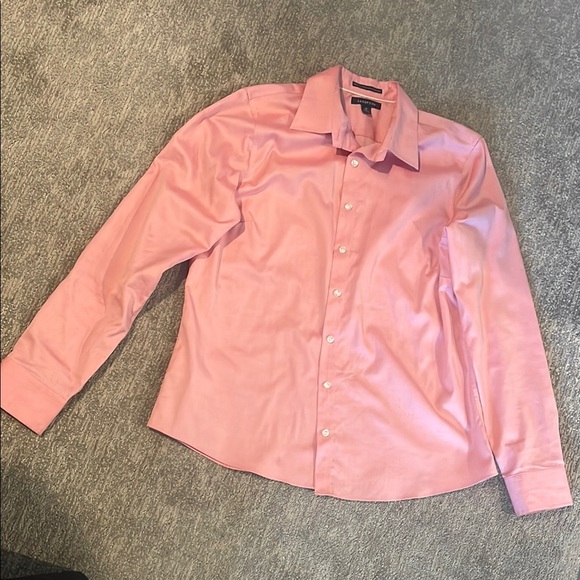 Lands' End Tops - Lands' End Pink Button Down Shirt Classic Cotton